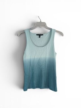 White House Black Market Teal Ombre Knitted Tank Top - M